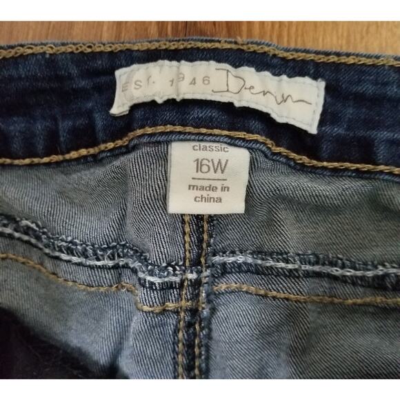 EST 1946 Women's Classic Comfort Stretch Denim Jeans  Size 16W - Picture 7 of 9